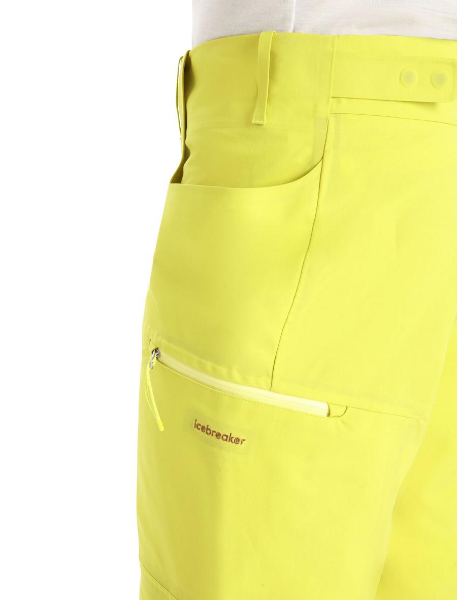 Pantalon Icebreaker Shell+™ Merino Homme Jaune | FR 1112CTVE